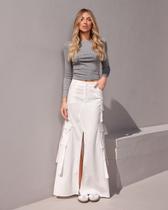 Saia Dot Clothing Longa Cargo Offwhite