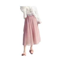 Saia Elegante De Tule De Cintura Alta Para Mulheres, Moda Coreana, Malha Branca E Preta, Plissada Em Saia Elegante De Tule De Cintura Alta Para Mulheres, Moda Coreana, Malha Branca E Preta, Plissada Em