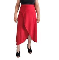 Saia Envelope Estampada Feminino Forrada Zig Zag Transpassada Poa Geometrica 2622 Saia Envelope Estampada Feminino Forrada Zig Zag Transpassada Poa Geometrica 2622