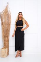 Saia Envelope VESTE DO 36 AO 46 - PRETO Saia Envelope VESTE DO 36 AO 46 - PRETO