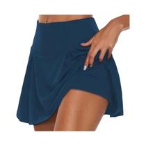 Saia Esportiva Feminina De Secagem Rápida Em Cor Sólida Para Yoga E Corrida Moda De Verão Fitness Ao