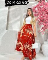 Saia estampada Saia estampada