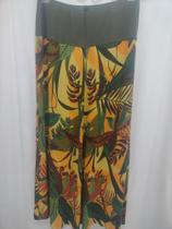Saia estampada viscose c/ malha tamanho G