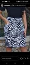 Saia estampada zebra tamanho g
