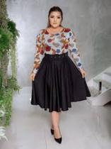 saia evangelica longa preta tam. m saia evangelica longa preta tam. m