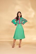 Saia evase Mid sarja Collor Saia evase Mid sarja Collor