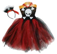Saia Fantasia Infantil de Halloween Dia Das Bruxas Caveira Pirata (Tam 10-14 anos) COD.000472