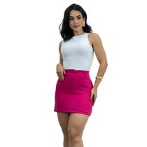 Saia Feminina Alfaiataria Cintura Alta