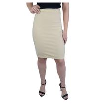 Saia Feminina Autenticada Midi Montaria Bege Chocolate - 704 Saia Feminina Autenticada Midi Montaria Bege Chocolate - 704