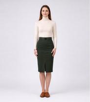 Saia Feminina Bengaline Renaluci Verde Saia Feminina Bengaline Renaluci Verde