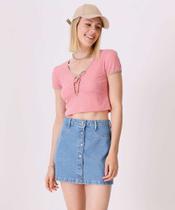 Saia Feminina Botões Marisa-75082