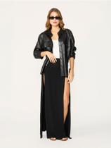 Saia Feminina Envelope com Fendas Laterais Cintura Alta Tribo Livre