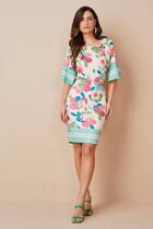 Saia feminina Estampa Floral Sarja Lápis