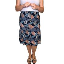 Saia Feminina Estampada Malha Fria Midi Senhora Evangélica Saia Feminina Estampada Malha Fria Midi Senhora Evangélica
