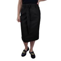 Saia Feminina Infini Midi Preta - 8374