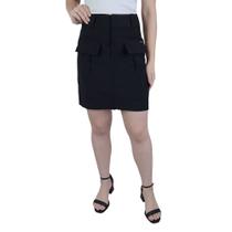 Saia Feminina Lado Avesso Cargo Preta - L12507 Saia Feminina Lado Avesso Cargo Preta - L12507