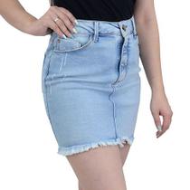 Saia Feminina Lado Avesso Jeans Pin up - L1221
