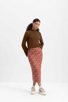 Saia feminina midi em cotton essendi - G