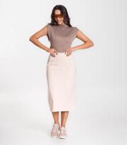 Saia Feminina Select Bege Saia Feminina Select Bege