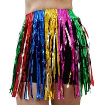 Saia Fita Metalizada Fitilho Para Festa Carnaval