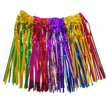 Saia fitas metalizadas 40cm colorida metalóide carnaval fitilho metalizado Saia fitas metalizadas 40cm colorida metalóide carnaval fitilho metalizado