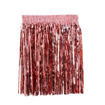 Saia Fitilho Metalizado Rosé Gold Carnaval 40cm Elástico