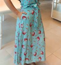 Saia Floral Midi tamanho P Saia Floral Midi tamanho P