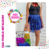 Saia Franja Metalizada Carnaval - DAYU