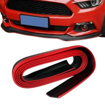 Saia Frontal Vermelho Preto Flexível Carro Flexível Lateral Saia Frontal Vermelho Preto Flexível Carro Flexível Lateral
