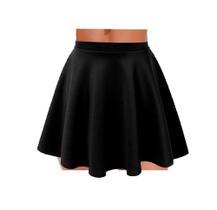 SAIA GODE CURTA RODADA ROUPA FEMININA MODA VERÃO CASUAL TAMANHO P preta SAIA GODE CURTA RODADA ROUPA FEMININA MODA VERÃO CASUAL TAMANHO P preta