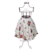 Saia Godê Duplo Infantil Estampada Ternura Fundo Branco Saia Godê Duplo Infantil Estampada Ternura Fundo Branco