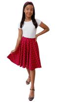 Saia Godê Duplo Infantil Poá Vermelho Bolinha Vintage Retrô Saia Godê Duplo Infantil Poá Vermelho Bolinha Vintage Retrô