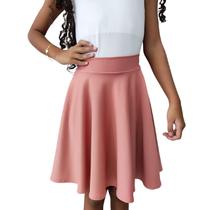 Saia Godê Duplo Infantil Rosé
