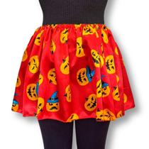 Saia Halloween Infantil Estampada para Fantasias