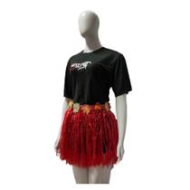 Saia Havaiana - Adereço de Carnaval - Vermelho - 40cm - Mod:467 - 01 unidade - Rizzo - Cromus