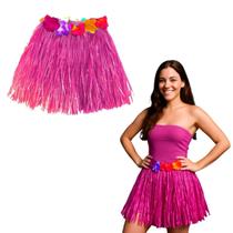 Saia Havaiana Hula Hula Rosa - 30cm