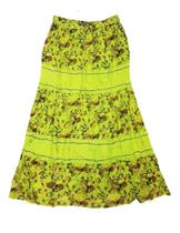 Saia Indiana Longa Estampada - Laranja GG