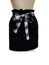 Saia Infantil Clochard Dupla Face Modinha Xadrez
