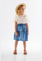 Saia Infantil em Jeans com Elastano Up Baby