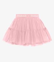 Saia Infantil em Tule e Meia Malha Trick Nick Rosa