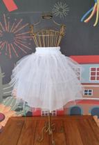 Saia Infantil Filó Saia Tutu de Armação Saiote BK21