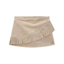 Saia Infantil Kukiê Suede com Franjas Saia Infantil Kukiê Suede com Franjas