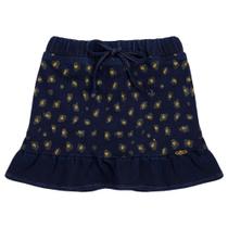 Saia Infantil Look Jeans Moletom Jeans - UNICA - 04