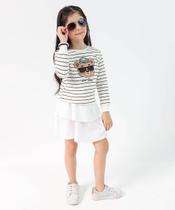 Saia Infantil Marisa Tam 4 a 10 Off White-37063