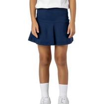 Saia Infantil Menina Suplex Marinho Escolar Confortável