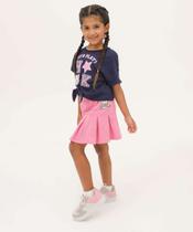 Saia Infantil Pregas Hello Kitty Sanrio Tam 4 a 10-16059 Saia Infantil Pregas Hello Kitty Sanrio Tam 4 a 10-16059