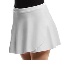 Saia Infantil Transpassada Com Helanca Branco Saia Infantil Transpassada Com Helanca Branco