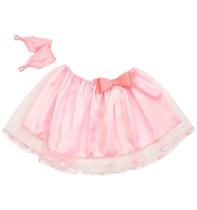 Saia Infantil Tutu Rosa com Laço e Luvas Saia Infantil Tutu Rosa com Laço e Luvas