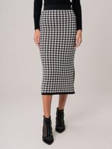 Saia Jacquard Daiane Preto