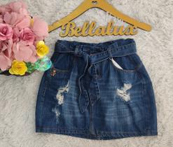 Saia jeans clochard curta - Bellalux